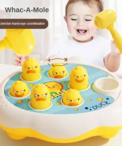 Cartoon Whac-A-Mole Montessori Baby Toy Toddler Educational Birthday Gift Animal Theme Knocking Game Parent Child Board Game Boy