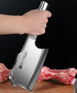 Special knife for bone cutting, bone chopping knife, forged bone cutting knife, thickened and weighted