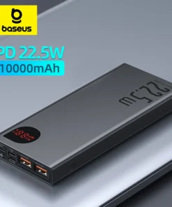 Baseus Power Bank 10000mAh with 22.5W PD Fast Charging Powerbank Portable Battery Charger For iPhone 16 15 14 13 Pro Max Xiaomi